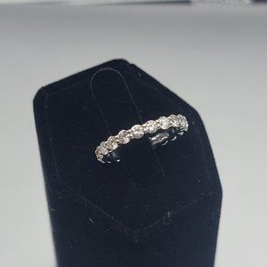 14K white gold 1.61 ctw Diamond Eternity Ring